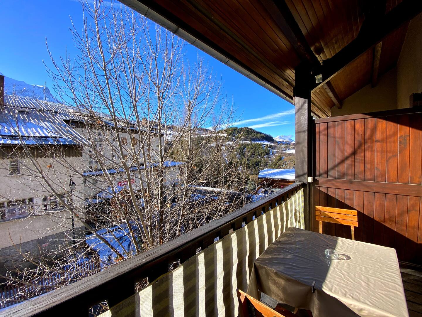 Vue sur la Conchette depuis le balcon